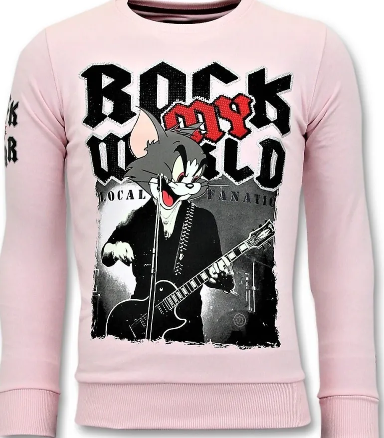 Sweater Heren - Tomcat Rock My World - Roze