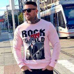 Sweater Heren - Tomcat Rock My World - Roze