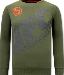 Sweater Heren - UFC Wire Fence - Groen