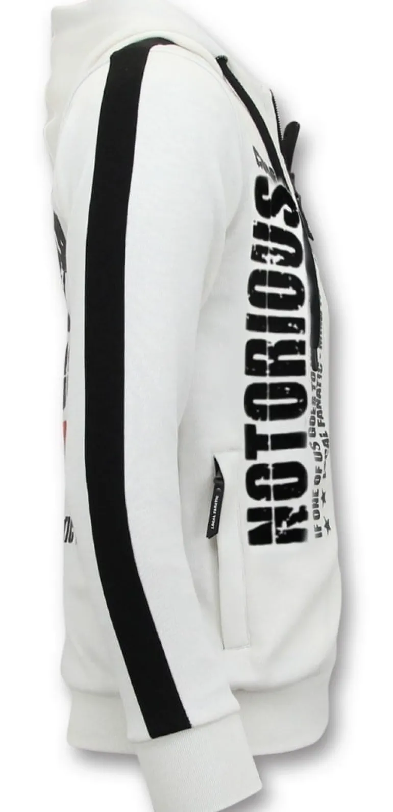 Trainingsjas Heren - Notorious - Wit