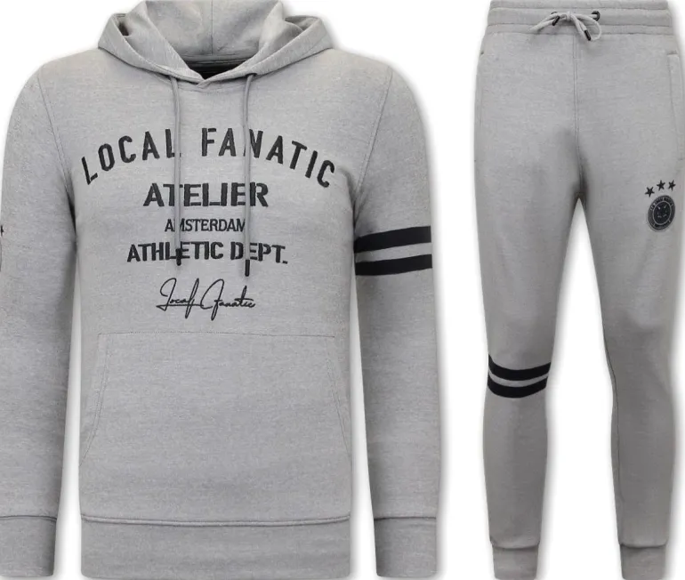 Trainingspak Heren - Athletic Dept. - Grijs / Antraciet