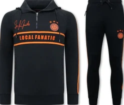 Trainingspak Heren - Double Striped - Blauw / Oranje