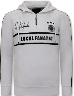 Trainingspak Heren - Double Striped - Wit / Zwart