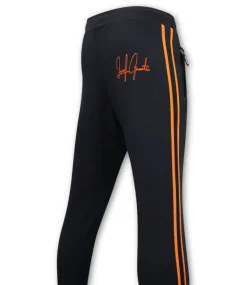 Trainingspak Heren - Double Striped - Blauw / Oranje