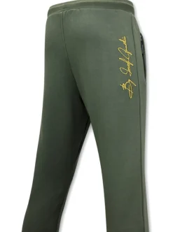 Trainingspak Heren - Golden Skull Embroidery - Groen