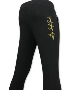 Trainingspak Heren - Golden Skull Embroidery - Zwart