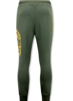 Trainingspak Heren - Golden Skull Embroidery - Groen