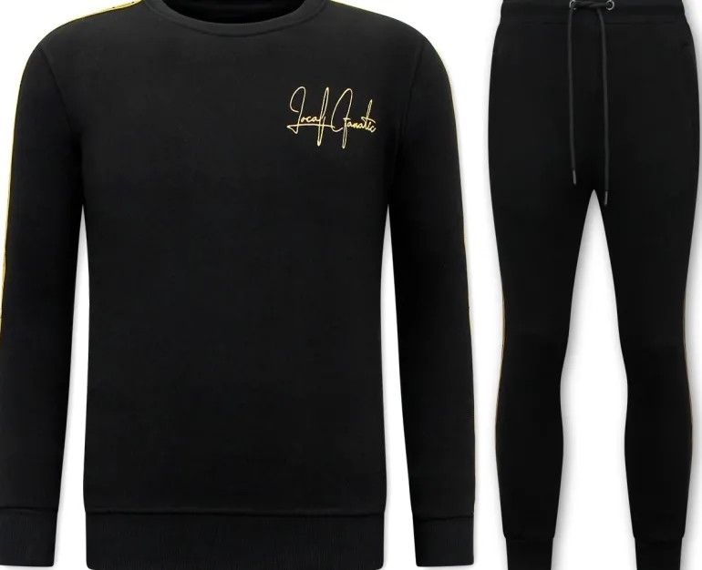 Trainingspak Heren - Greek Ribbon - Zwart