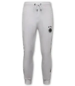 Trainingspak Heren - Hooded Ribbon - Wit / Zwart