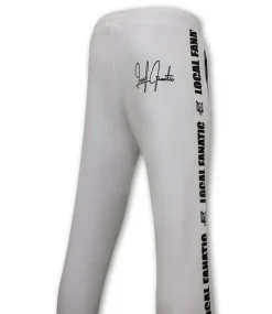 Trainingspak Heren - Hooded Ribbon - Wit / Zwart