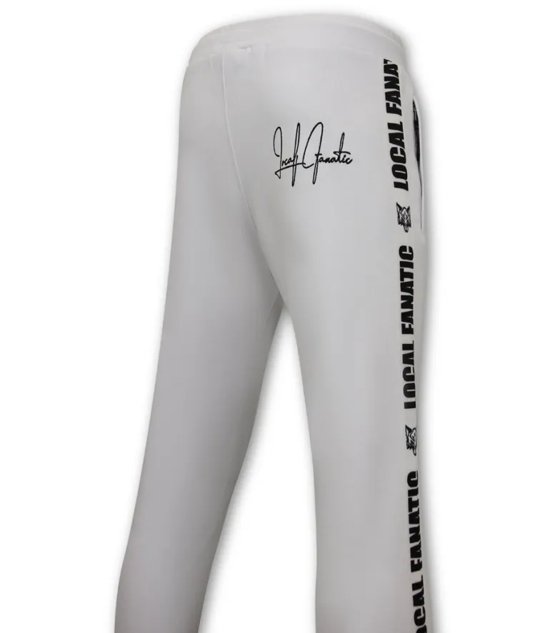 Trainingspak Heren - Hooded Ribbon - Wit / Zwart