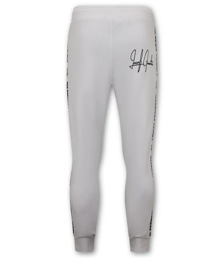 Trainingspak Heren - Hooded Ribbon - Wit / Zwart