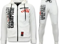 Trainingspak Heren - Muhammad Ali - Wit