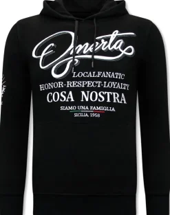 Trainingspak Heren - Omerta, Cosa Nostra - Zwart