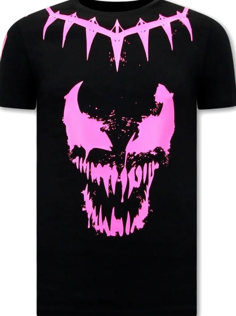 T-shirt Heren - Neon Venom - Zwart