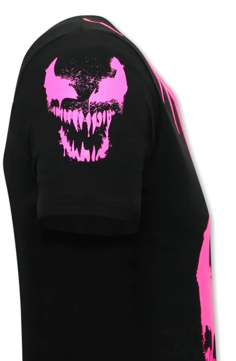 T-shirt Heren - Neon Venom - Zwart