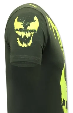 T-shirt Heren - Neon Venom - Groen