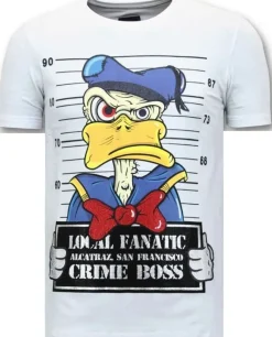 T-shirt Heren - Alcatraz Prisoner - Wit