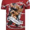 T-shirt Heren - Bad Angel - Bordeaux
