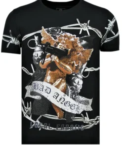 T-shirt Heren - Bad Angel - Zwart
