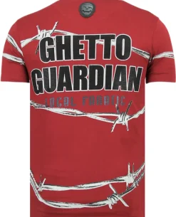 T-shirt Heren - Bad Angel - Bordeaux