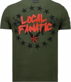 T-shirt Heren - Bad Boys Pinscher - Groen