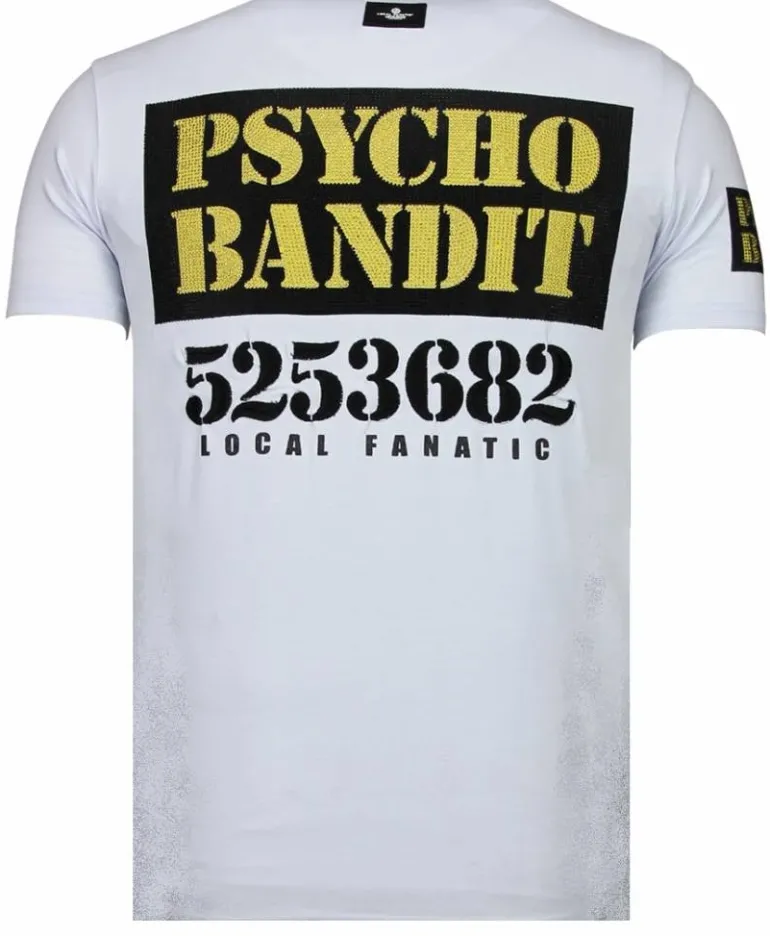 T-shirt Heren - Bad Dog - Wit