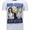 T-shirt Heren - Bad Girls Do It Better - Wit