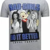 T-shirt Heren - Bad Girls Do It Better - Grijs