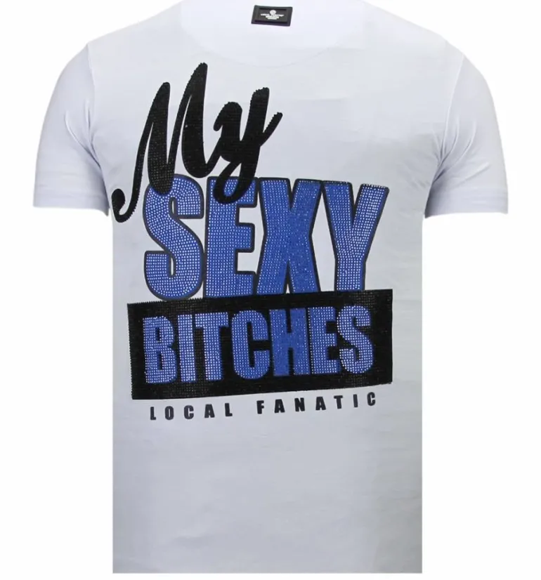 T-shirt Heren - Bad Girls Do It Better - Wit