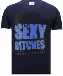 T-shirt Heren - Bad Girls Do It Better - Blauw