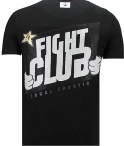 T-shirt Heren - Badass Fighter - Zwart