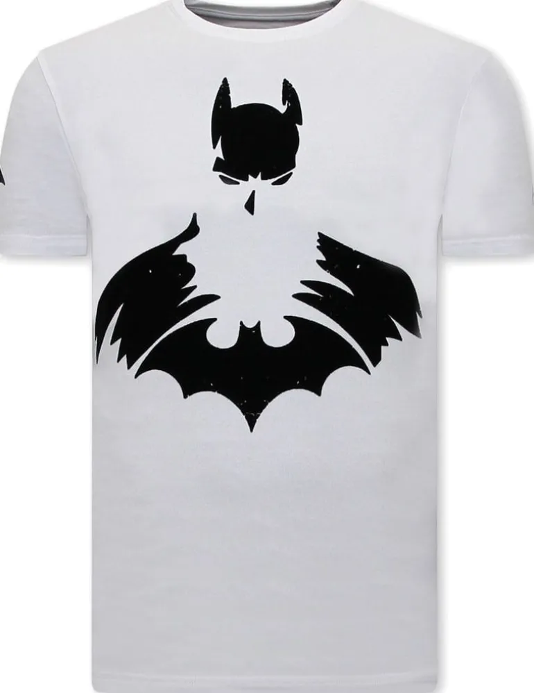 T-shirt Heren - Batman - Wit