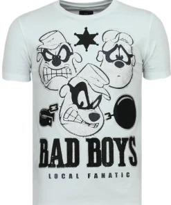 T-shirt Heren - Beagle Boys - Wit