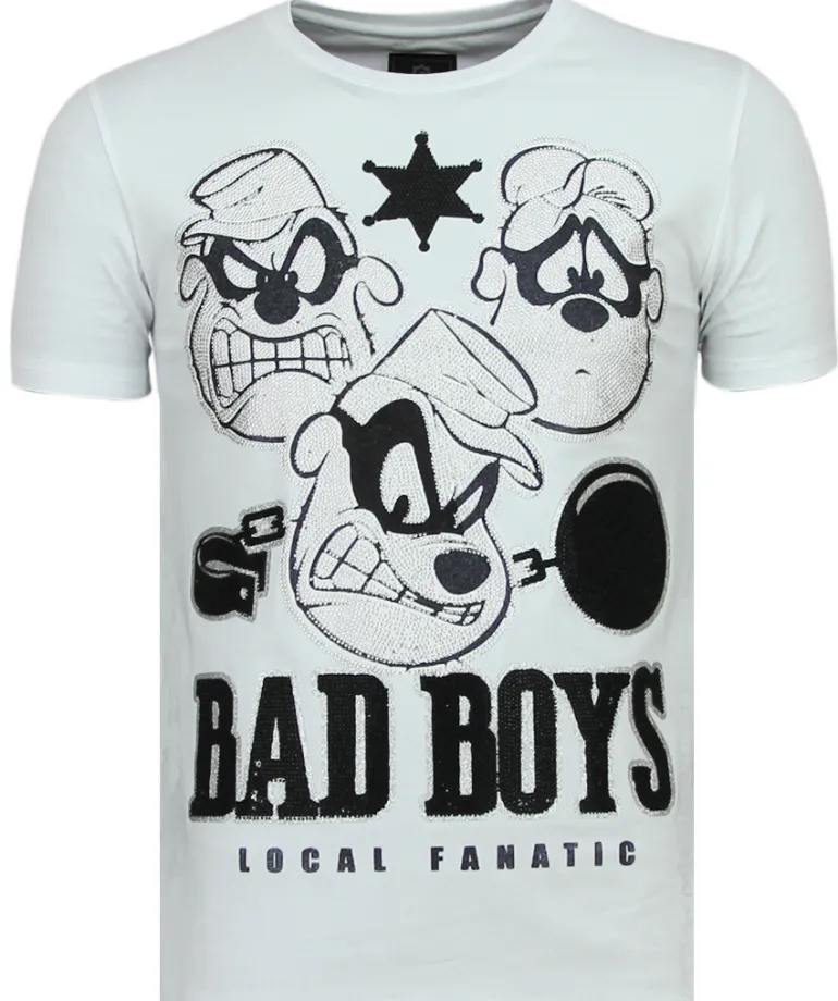 T-shirt Heren - Beagle Boys - Wit