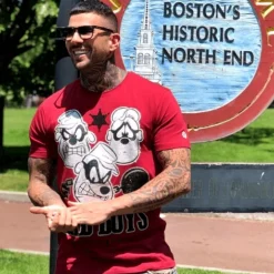 T-shirt Heren - Beagle Boys - Bordeaux