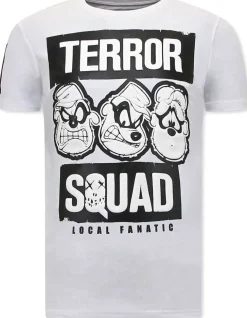 T-shirt Heren - Beagle Squad - Wit