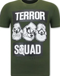 T-shirt Heren - Beagle Squad - Groen
