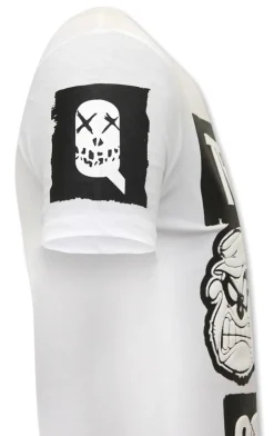 T-shirt Heren - Beagle Squad - Wit