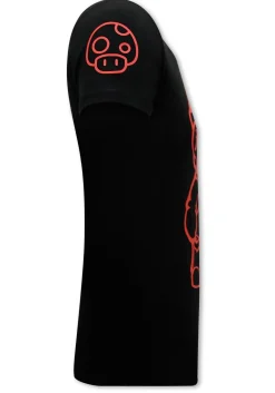 T-shirt Heren - Cartoon Wario - Zwart