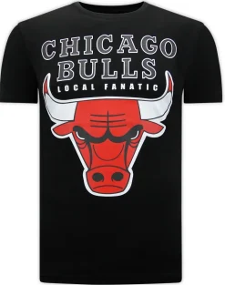 T-shirt Heren - Classic Bulls - Zwart