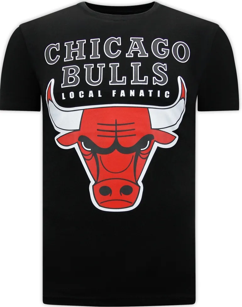 T-shirt Heren - Classic Bulls - Zwart