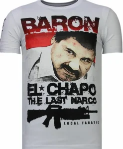 T-shirt Heren - Cocaine Cowboy - Wit