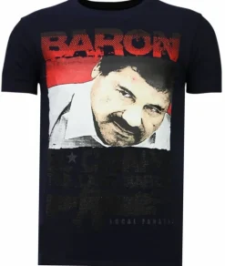 T-shirt Heren - Cocaine Cowboy - Blauw