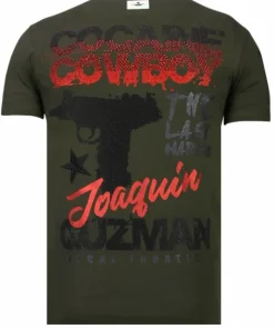 T-shirt Heren - Cocaine Cowboy - Groen