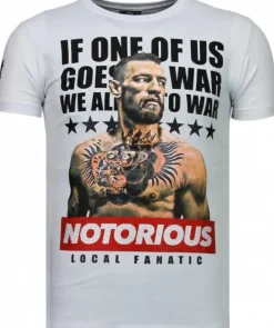 T-shirt Heren - Conor Notorious - Wit