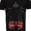 T-shirt Heren - Crime Boss - Zwart
