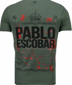 T-shirt Heren - Crime Boss - Groen