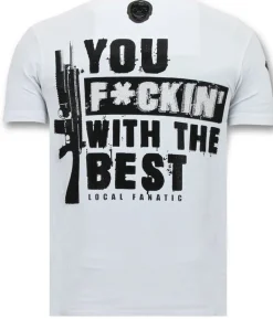 T-shirt Heren - Daffy Montana - Wit