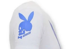 T-shirt Heren - Destroyed Playtoy - Wit